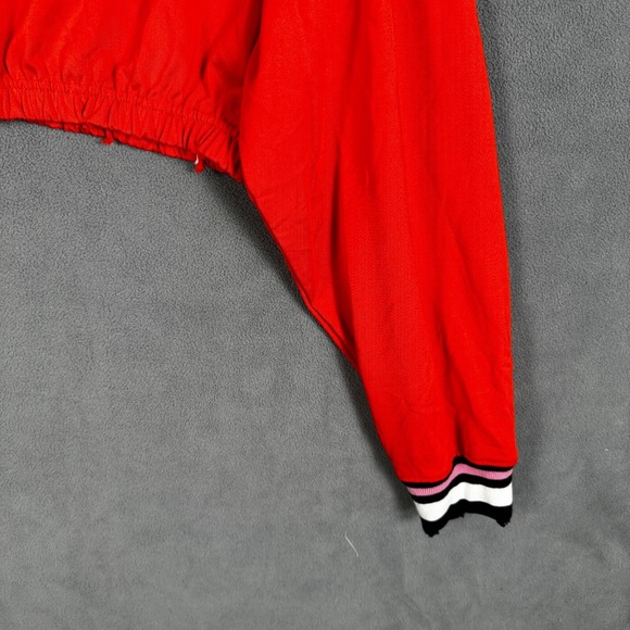 Playboy Missguided Track Top Women's 8 Cropped Polyester Blend Spellout New! - Picture 4 of 16